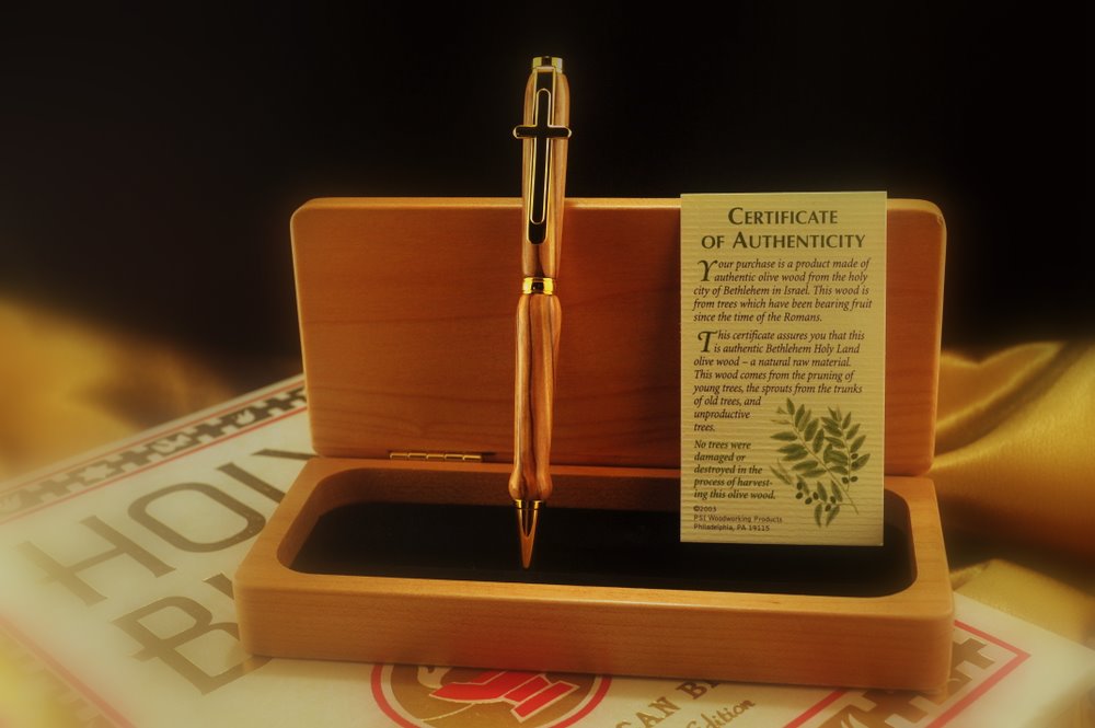 Wooden Pen - Holy Land Product Handmade by Christians